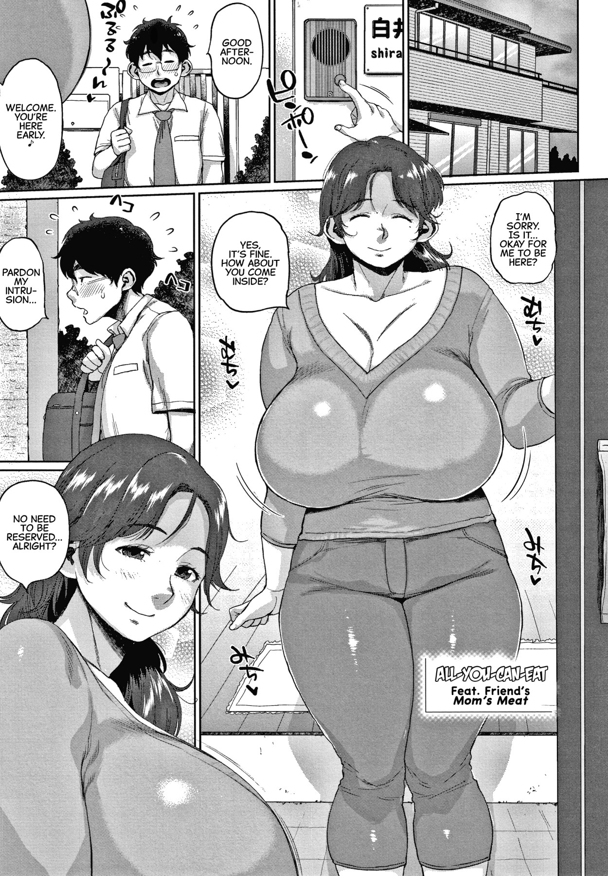 Hentai Manga Comic-All-You-Can-Eat Feat. Friend's Mom's Meat-Read-1